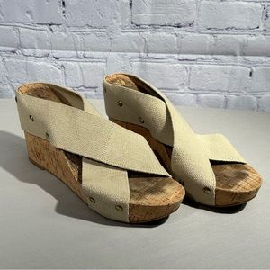 Lucky Brand Women’s Miller 2 Wedge Sandal Black size 7m